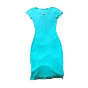 C’est toi size S teal dress